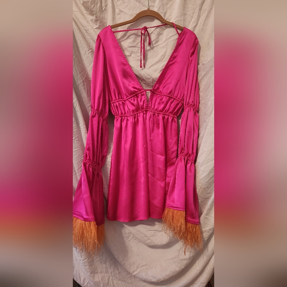 Hot pink dress